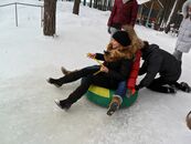 Физкультурно-оздоровительные меропрития со студентами на базе "Верхневолжская" 2012 г.