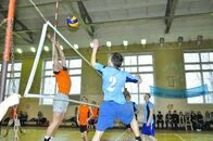 Финал межфакультетских соревнований по волейболу (I место - ПМиК, II место - физико-технический ф-т, III место - математический ф-т)