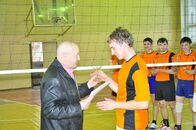 Финал межфакультетских соревнований по волейболу (I место - ПМиК, II место - физико-технический ф-т, III место - математический ф-т)