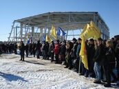 Торжественная акция «Первый ковш» в рамках реализации социального проекта партии «Единая Россия» «500 бассейнов»