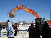 Торжественная акция «Первый ковш» в рамках реализации социального проекта партии «Единая Россия» «500 бассейнов»