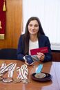 Вручение удостоверения аспиранта ТвГУ призеру Олимпийский игр Наталье Непряевой