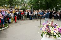 Торжественное открытие мемориальной доски Андрею Дементьеву